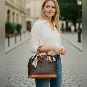 Louis Vuitton Brown Monogram PM ALMA